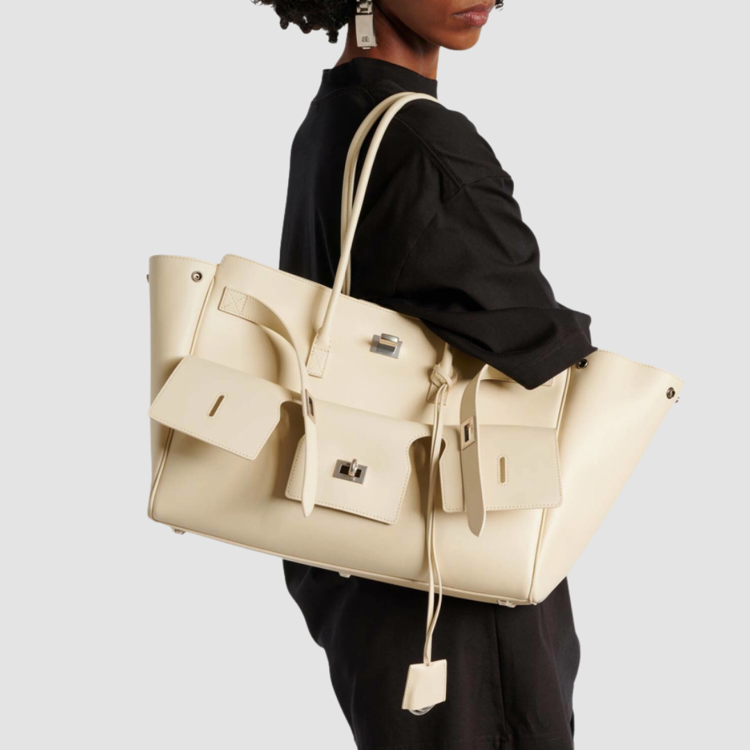 Balenciaga Bel Air Medium leather tote bag